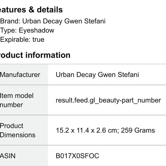 URBAN  DECAY UD X GWEN STEFANI EYESHADOW PALETTE - Picture 11 of 11